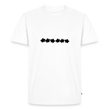 fleurs fleur plante symbole forme - T-shirt Premium bio Homme - blanc - Devant - Nico (187cm)