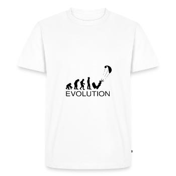 Évolution Kite Surf - T-shirt Premium bio Homme - blanc - Devant - Nico (187cm)
