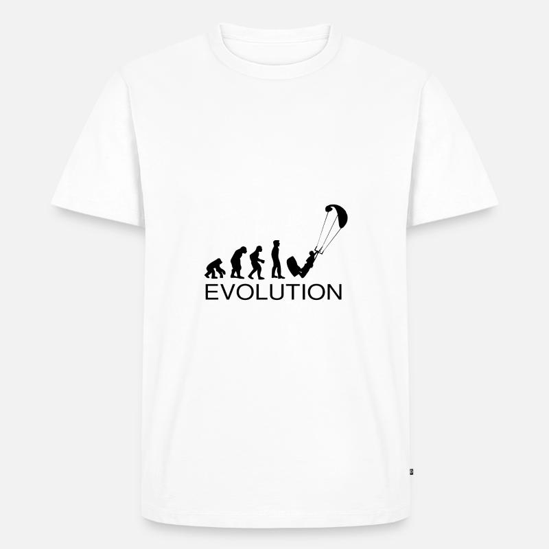 Evolution Kite Surf - Männer Premium Bio T-Shirt - Weiß