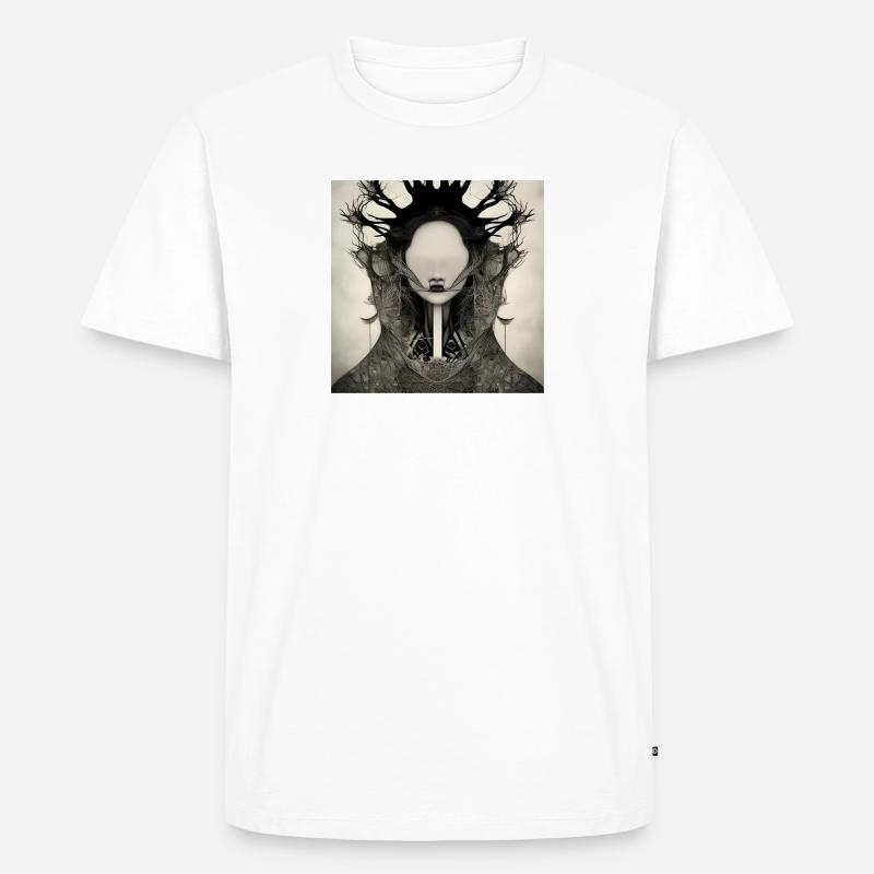 Fernblick - Männer Premium Bio T-Shirt - Weiß