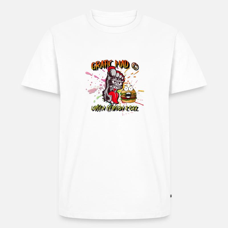 MAD FUTTER - Männer Premium Bio T-Shirt - Weiß