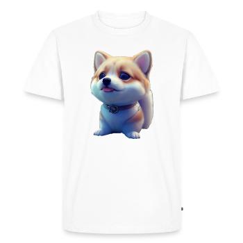 Akita Chien - Akita - T-shirt Premium bio Homme - blanc - Devant - Nico (187cm)