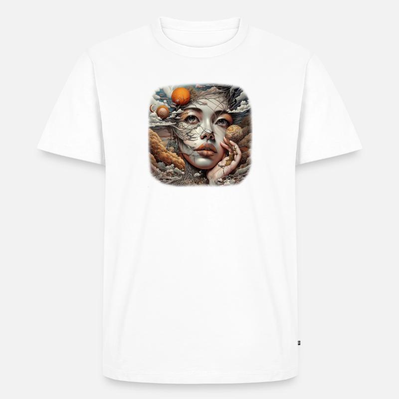 Devine Goddess - Männer Premium Bio T-Shirt - Weiß