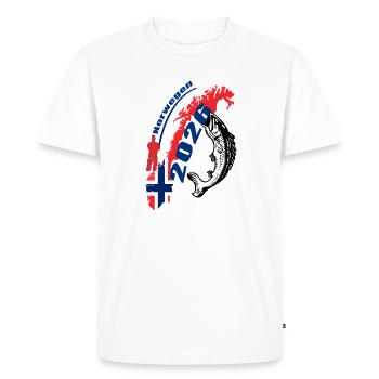 Norwegen_2026 - T-shirt Premium bio Homme - blanc - Devant - Nico (187cm)