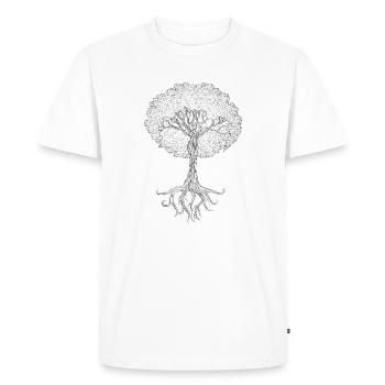 Ode to Mother Nature - Men's Premium Organic T-Shirt - white - Front - Nico (187cm)