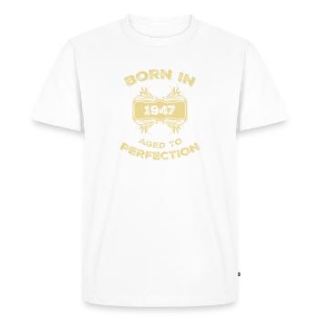 1947 - T-shirt Premium bio Homme - blanc - Devant - Nico (187cm)
