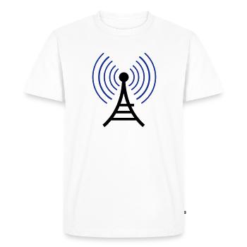 radio wireless tower - Men's Premium Organic T-Shirt - white - Front - Nico (187cm)