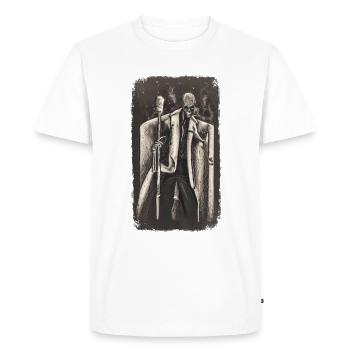 Chanteur d’Halloween - T-shirt Premium bio Homme - blanc - Devant - Nico (187cm)