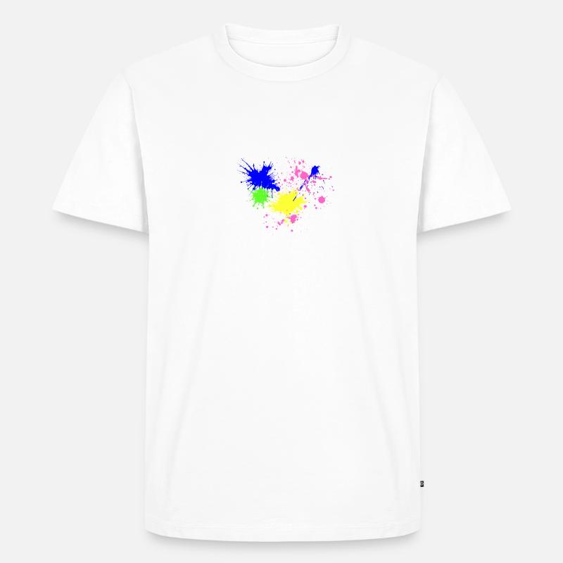 Graffiti-Herz - Männer Premium Bio T-Shirt - undefined