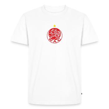 Wydad Athletic Club WAC - T-shirt Premium bio Homme - blanc - Devant - Nico (187cm)