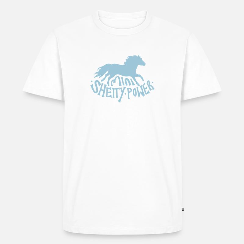 Shetty Power - Männer Premium Bio T-Shirt - Weiß