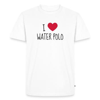 Water Polo / Water-Polo / Sport / Poloïste - T-shirt Premium bio Homme - blanc - Devant - Nico (187cm)