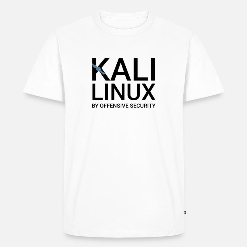 Kali Linux - Männer Premium Bio T-Shirt - Weiß
