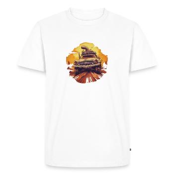 cars  8 - T-shirt Premium bio Homme - blanc - Devant - Nico (187cm)