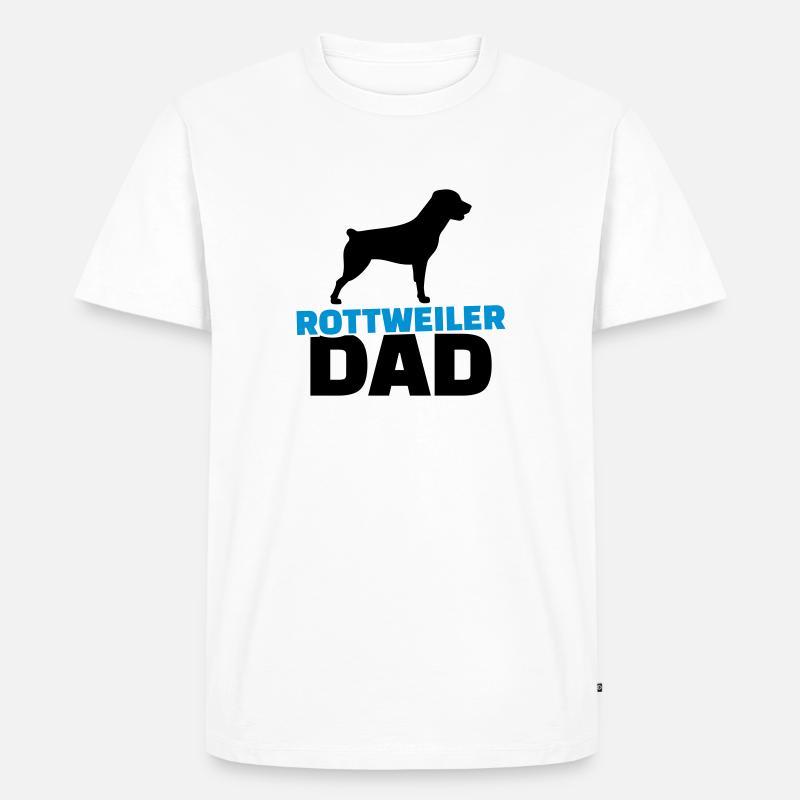 Rottweiler - Männer Premium Bio T-Shirt - Weiß