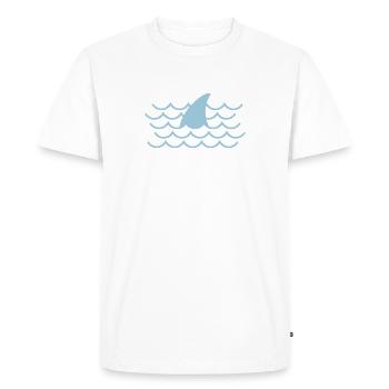 Aileron de requin - T-shirt Premium bio Homme - blanc - Devant - Nico (187cm)
