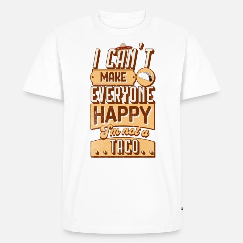 Taco - Männer Premium Bio T-Shirt - Weiß