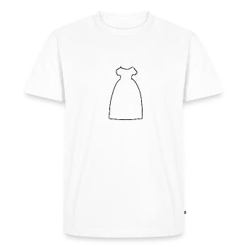 Robe Symbole Vêtements - T-shirt Premium bio Homme - blanc - Devant - Nico (187cm)