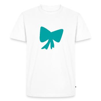 Loop blue icon - Men's Premium Organic T-Shirt - white - Front - Nico (187cm)