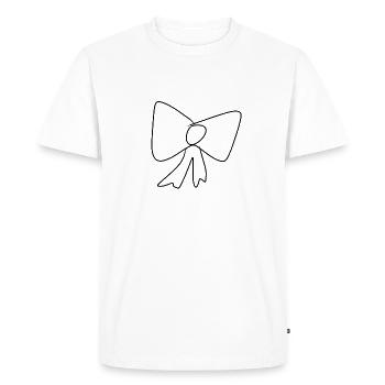 Loop Icon Pattern - Men's Premium Organic T-Shirt - white - Front - Nico (187cm)