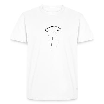 Cloud, Nature, Rain - Men's Premium Organic T-Shirt - white - Front - Nico (187cm)