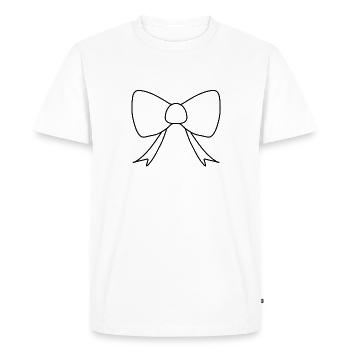 Loop icon shape - Men's Premium Organic T-Shirt - white - Front - Nico (187cm)