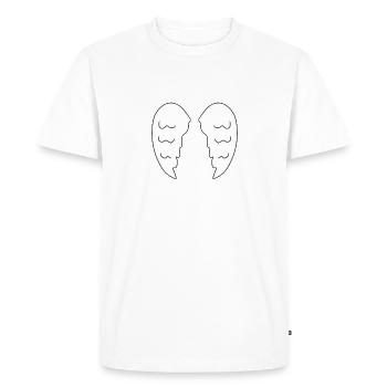 Winged Angel Icon - Men's Premium Organic T-Shirt - white - Front - Nico (187cm)
