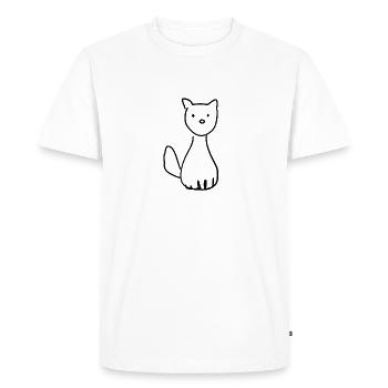 Chien animal symbole animal de compagnie - T-shirt Premium bio Homme - blanc - Devant - Nico (187cm)