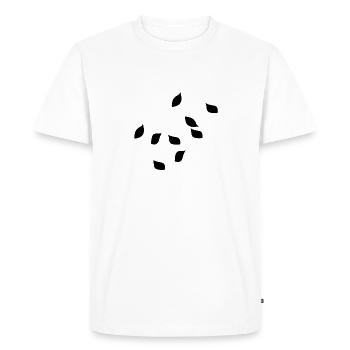 leaves leaf pattern plants nature - Men's Premium Organic T-Shirt - white - Front - Nico (187cm)