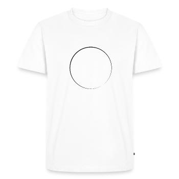 Circle shape icon - Men's Premium Organic T-Shirt - white - Front - Nico (187cm)