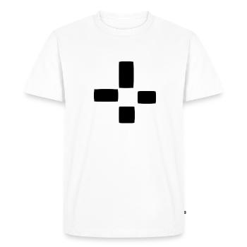 Square Pattern Four Shapes Shape - Men's Premium Organic T-Shirt - white - Front - Nico (187cm)