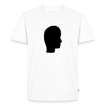 Head Profile People People Page Icon - Men's Premium Organic T-Shirt - white - Front - Nico (187cm)