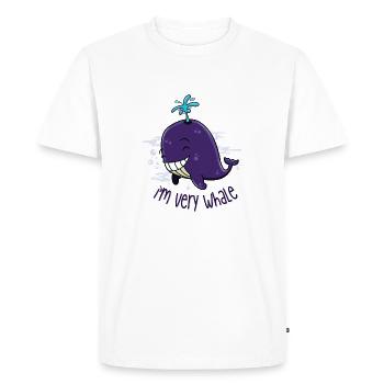 I'm very whale - T-shirt Premium bio Homme - blanc - Devant - Nico (187cm)