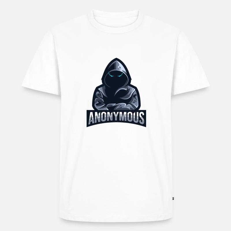 Anonymous - Männer Premium Bio T-Shirt - Weiß