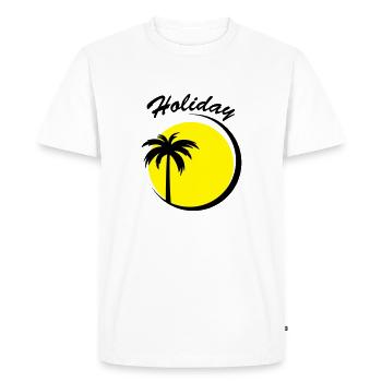 holiday - T-shirt Premium bio Homme - blanc - Devant - Nico (187cm)
