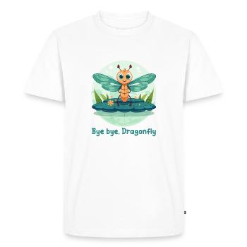 Bye bye, Dragonfly - T-shirt Premium bio Homme - blanc - Devant - Nico (187cm)