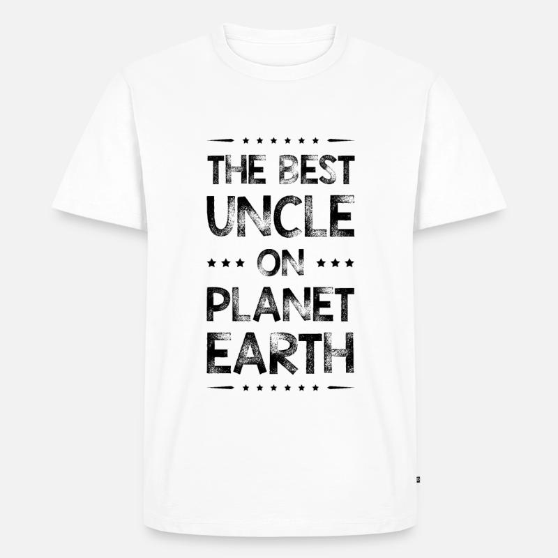 Bester Onkel Spruch - Männer Premium Bio T-Shirt - Weiß