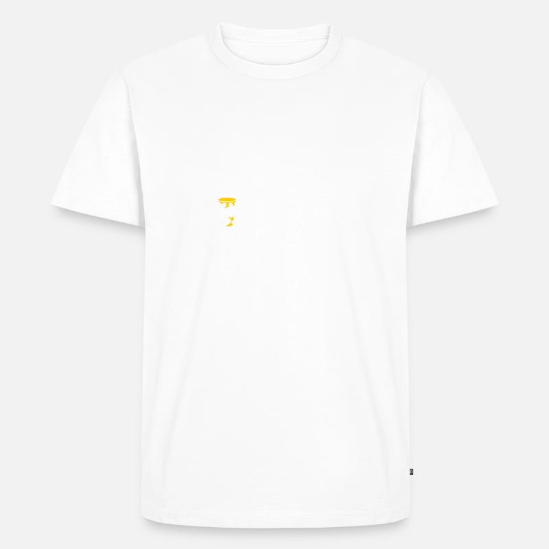 Prost Dubbeglas - Männer Premium Bio T-Shirt - Weiß