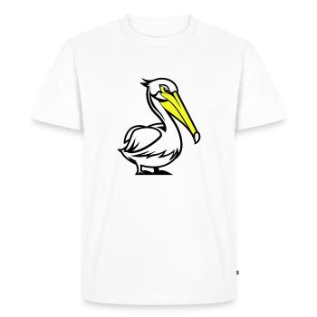 Bande dessinée Pelikan - T-shirt Premium bio Homme - blanc - Devant - Nico (187cm)