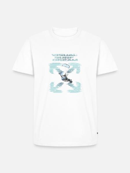 Visual Kitesurfing Dream - Men's Premium Organic T-Shirt - white