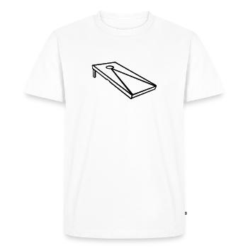 Cornhole - T-shirt Premium bio Homme - blanc - Devant - Nico (187cm)