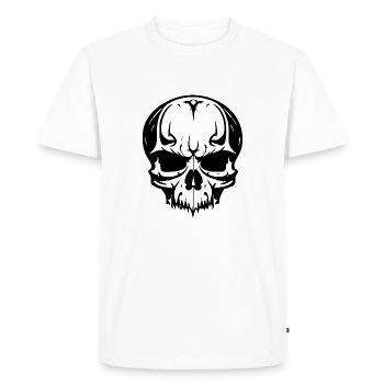Crâne Sucre Crâne - T-shirt Premium bio Homme - blanc - Devant - Nico (187cm)