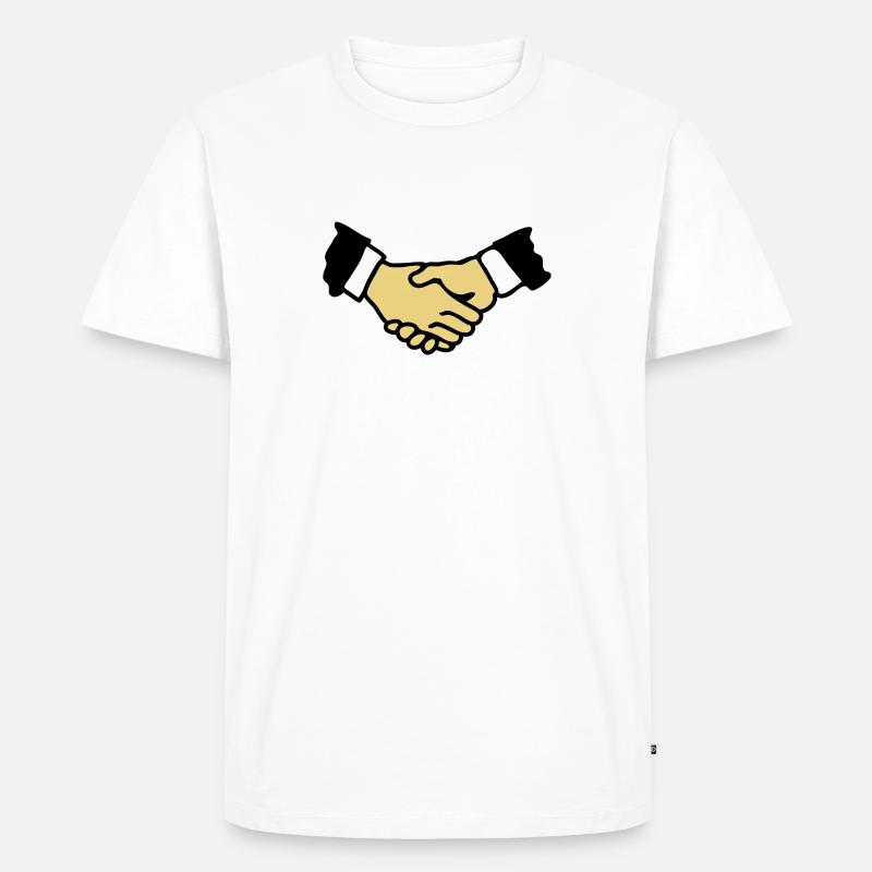 Serrer les mains 3 - T-shirt Premium bio Homme - blanc