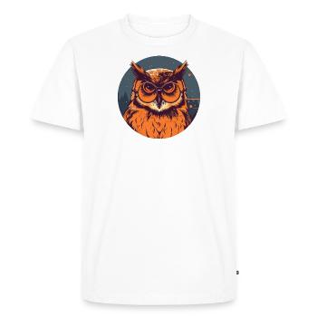Owl Sunglasses Odd Eagle Owl - Men's Premium Organic T-Shirt - white - Front - Nico (187cm)
