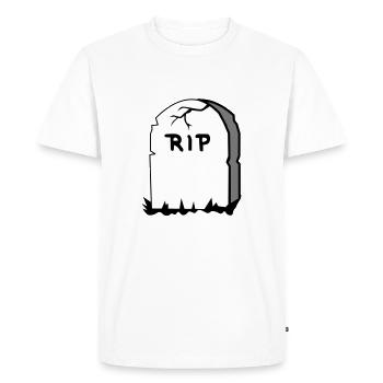 pierre tombale - T-shirt Premium bio Homme - blanc - Devant - Nico (187cm)