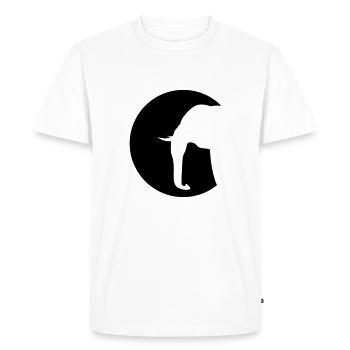 l'éléphant - T-shirt Premium bio Homme - blanc - Devant - Nico (187cm)