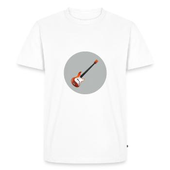 BASS ÉLECTRIQUE - T-shirt Premium bio Homme - blanc - Devant - Nico (187cm)