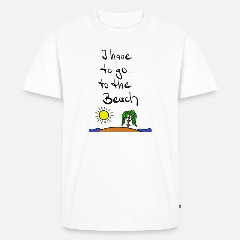 It`s Beach Time! - Männer Premium Bio T-Shirt - Weiß