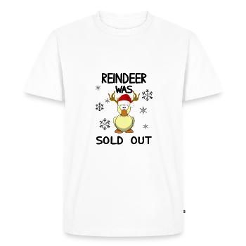 Noël - Renne a été vendu canard drôle - T-shirt Premium bio Homme - blanc - Devant - Nico (187cm)