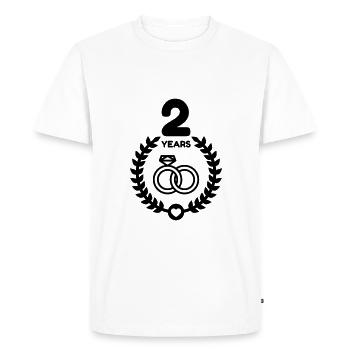 2 - Birthday Wedding - Marriage - Love - Wife - Men's Premium Organic T-Shirt - white - Front - Nico (187cm)